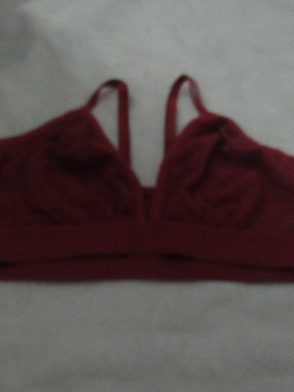 Maidenform Red Bralette Wireless Large USED
